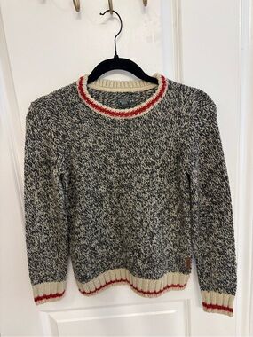 Roots sock monkey knit sweater